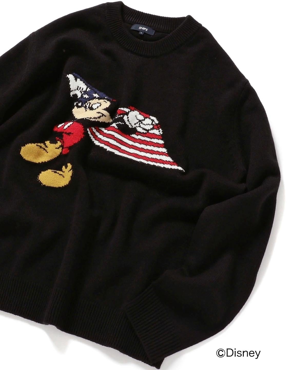 SHIPS DISNEY COLLECTION: ミッキー インターシャ ニット