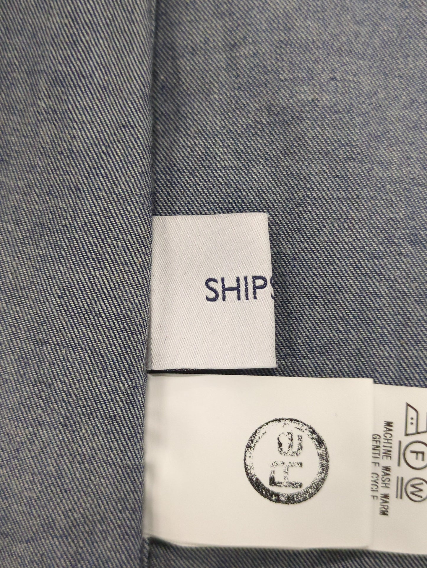 SHIPS any: シャーリング デニム ポケット ワンピース ［SHIPS any DENIM］