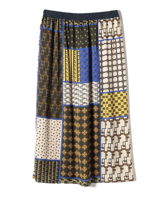 【SHIPS別注】Soi-e:〈手洗い可能〉プリントギャザースカート