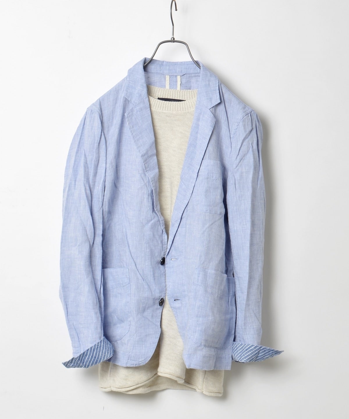 SHIPS JET BLUE: リネン/シャツジャケット 16SS