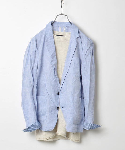 SHIPS JET BLUE: リネン/シャツジャケット 16SS