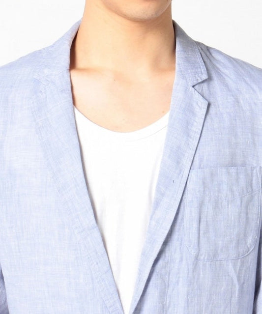 SHIPS JET BLUE: リネン/シャツジャケット 16SS