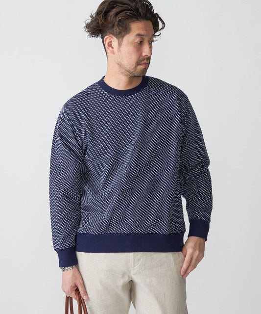 SHIPS: ジャカード バーズアイ ロングスリーブ カットソー (ロンT)
