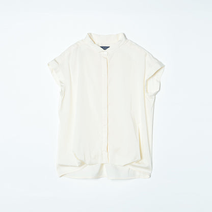 SHIPS:TENCEL TUCK S/S BL