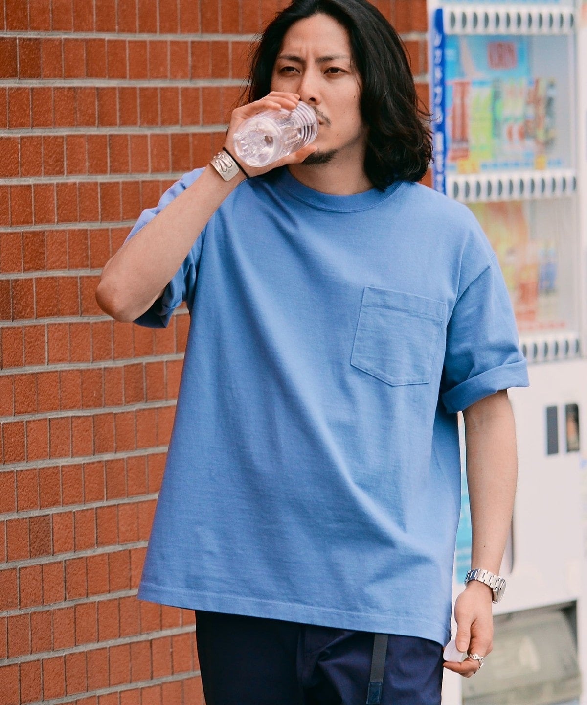 SHIPS: COTTON USA ポケット Tシャツ
