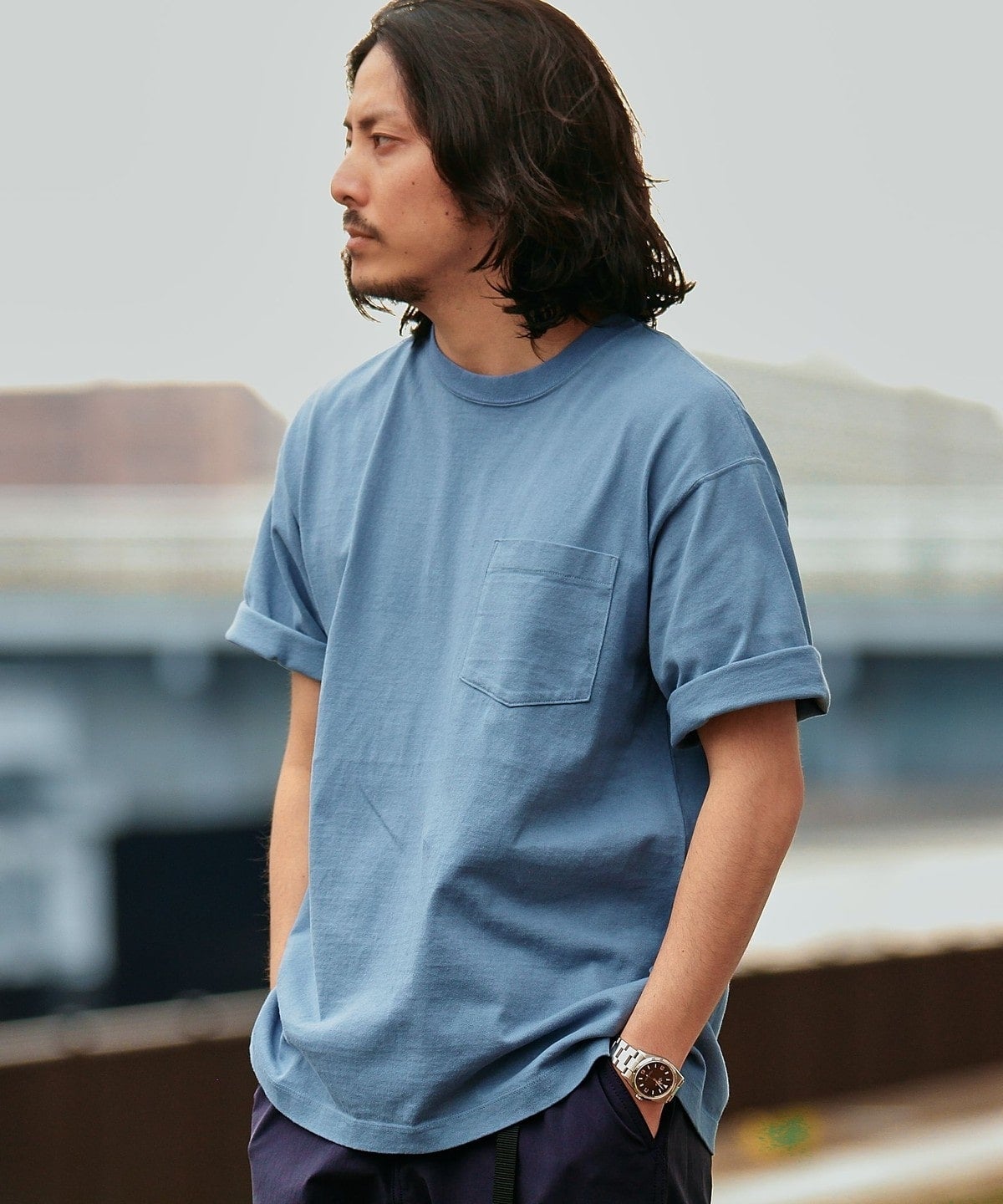 SHIPS: COTTON USA ポケット Tシャツ