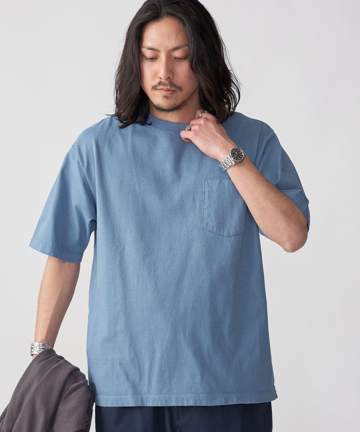 SHIPS: COTTON USA ポケット Tシャツ