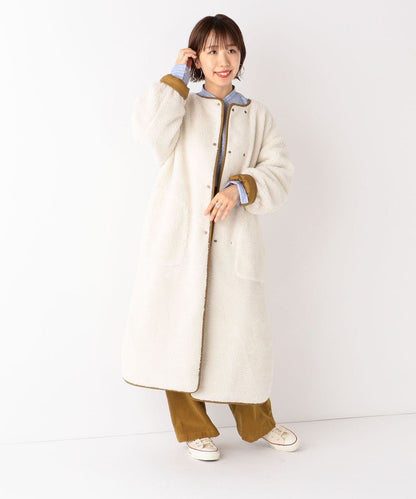 SHIPS any: ボア リバーシブル コート