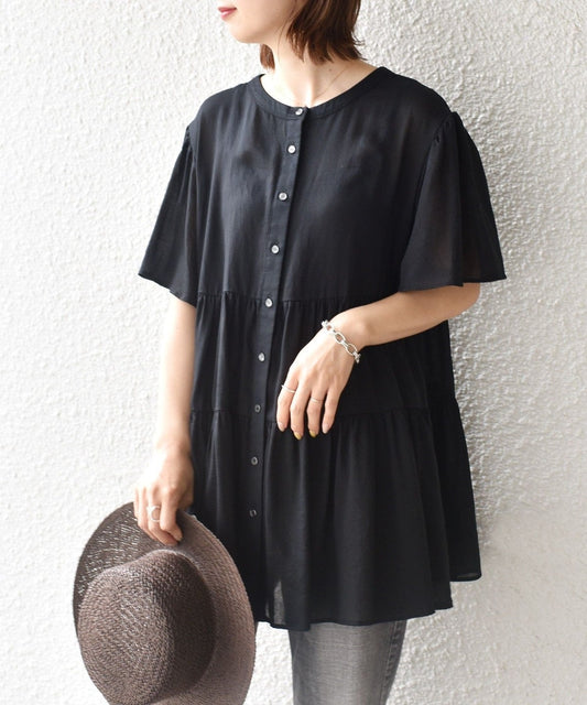 2WAY ガーメントティアードブラウス