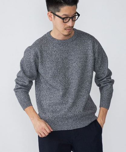 SHIPS:〈手洗い可能〉コットン カシミヤ ソリッド クルーネックニット