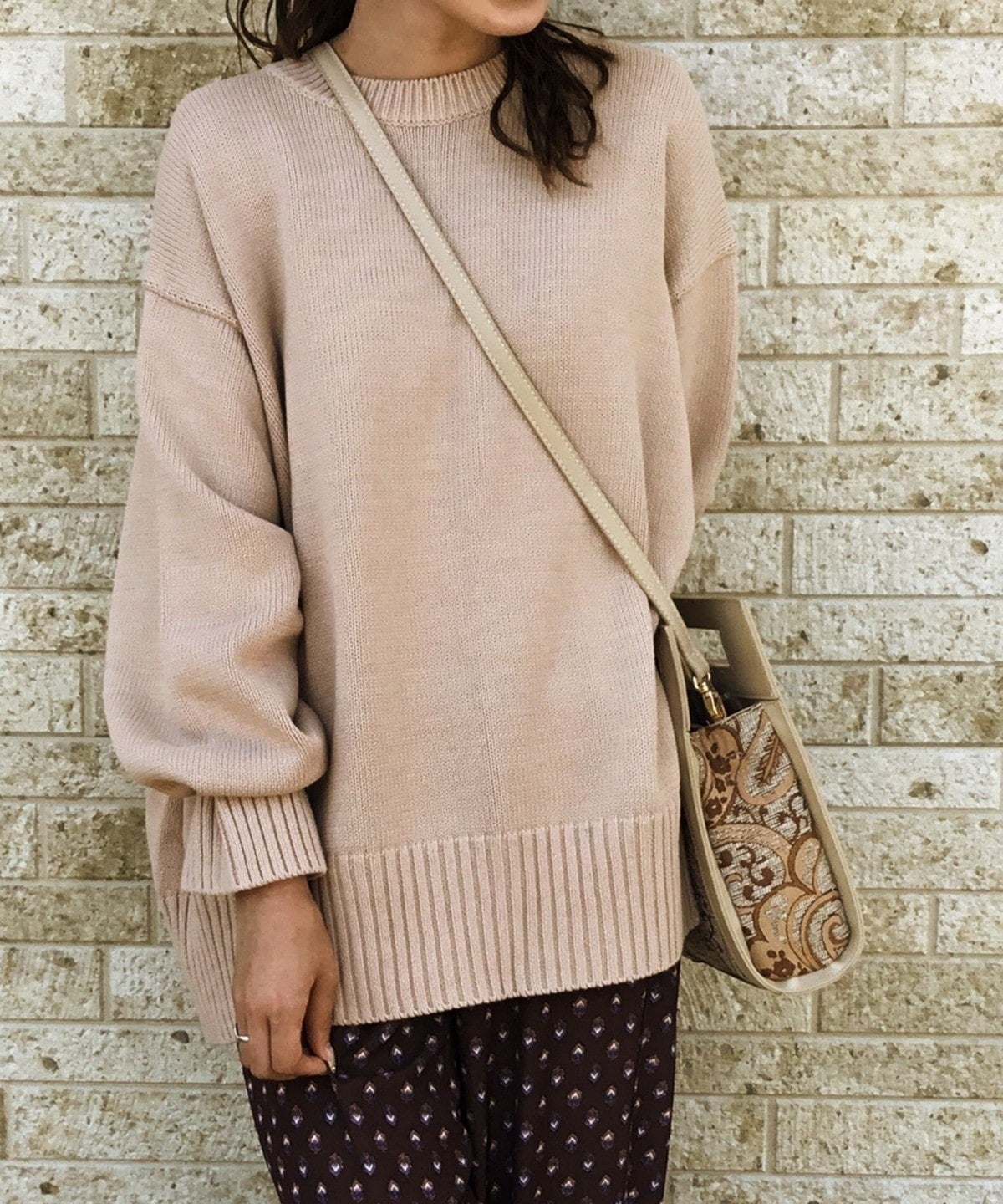 SHIPS Colors : バックスリット ルーズ ニット