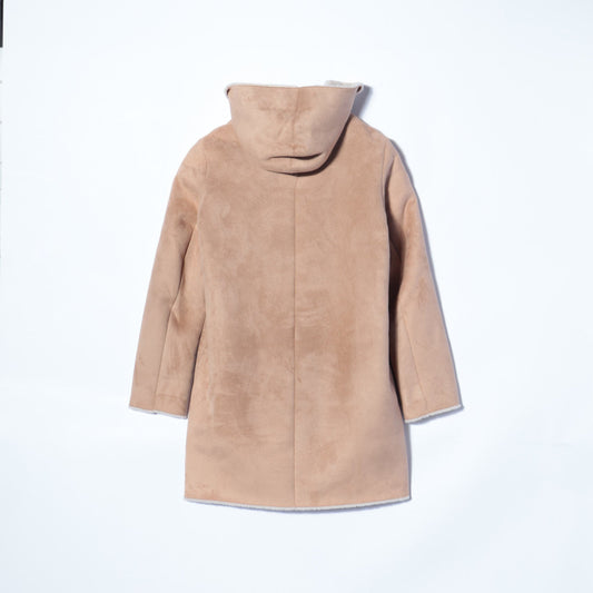 SHIPS:FAKE MOUTON HOOD COAT
