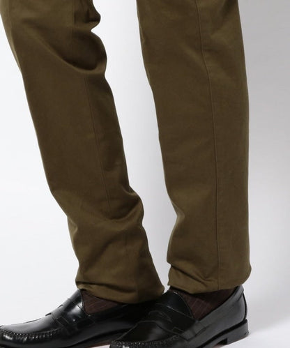 SD: 【ストレッチ】 コットン ドレスチノパンツ (オリーブ)