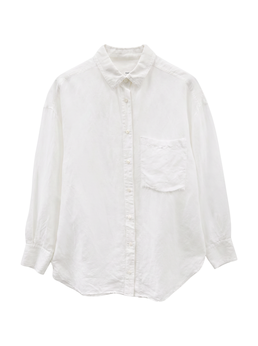 【一部WEB限定】〈手洗い可能〉IMPERIAL LINEN オーバー シャツ