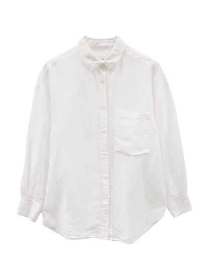 【一部WEB限定】〈手洗い可能〉IMPERIAL LINEN オーバー シャツ