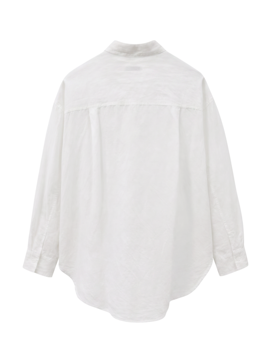 【一部WEB限定】〈手洗い可能〉IMPERIAL LINEN オーバー シャツ