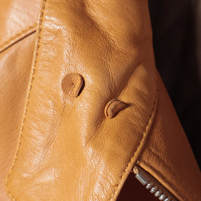 SHIPS:LAMB LEATHER DOGEAR BL