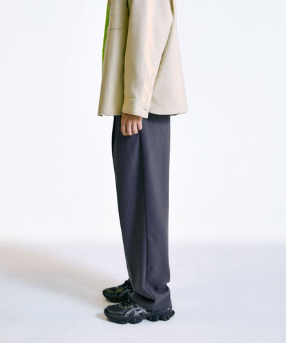 City Ambient Products: T/Rフラノ 2プリーツ ワイドテーパード スラックス