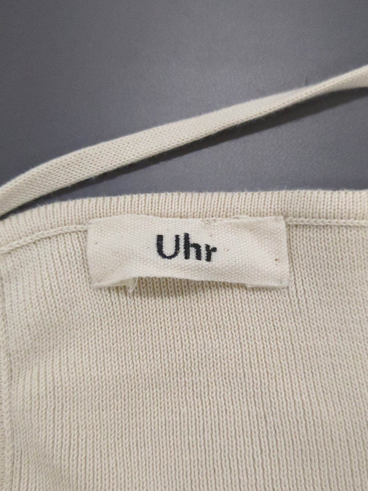 Uhr:〈手洗い可能〉ドロストリング キャミ ニット