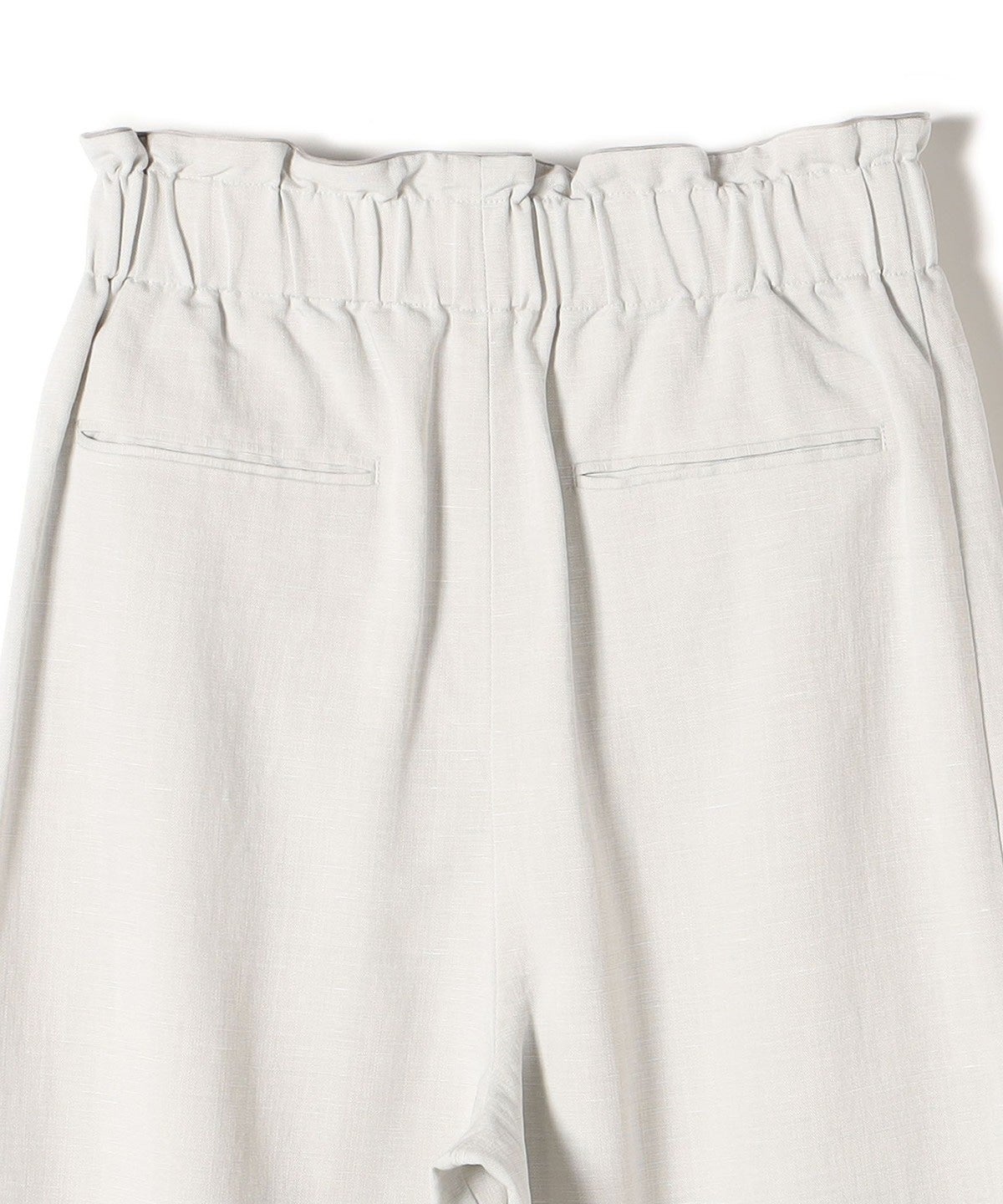 〈手洗い可能〉麻レーヨンスラブラップパンツ