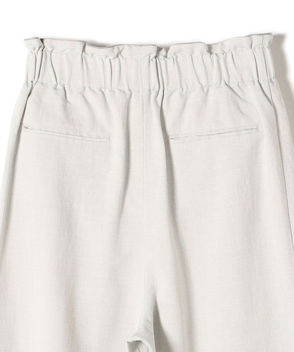 〈手洗い可能〉麻レーヨンスラブラップパンツ