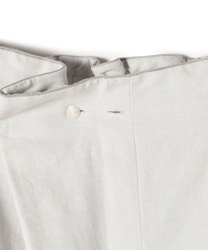 〈手洗い可能〉麻レーヨンスラブラップパンツ