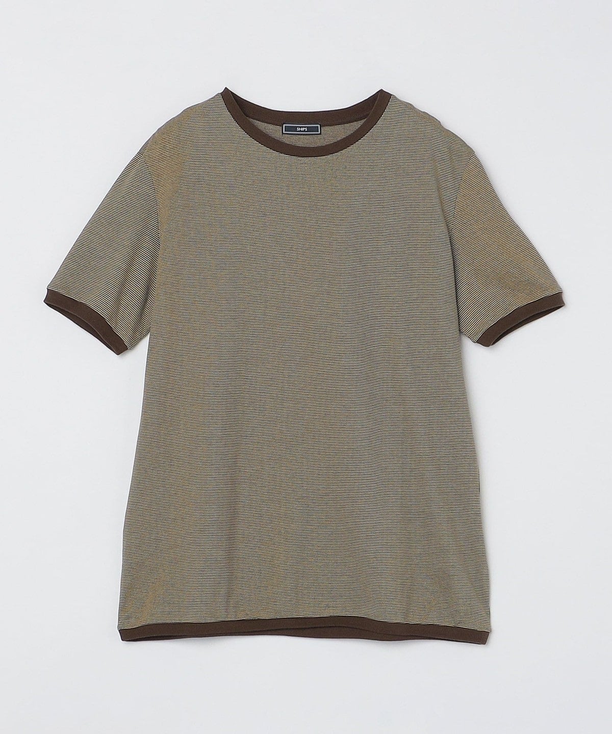 SHIPS: バーズアイ クルーネック Tシャツ