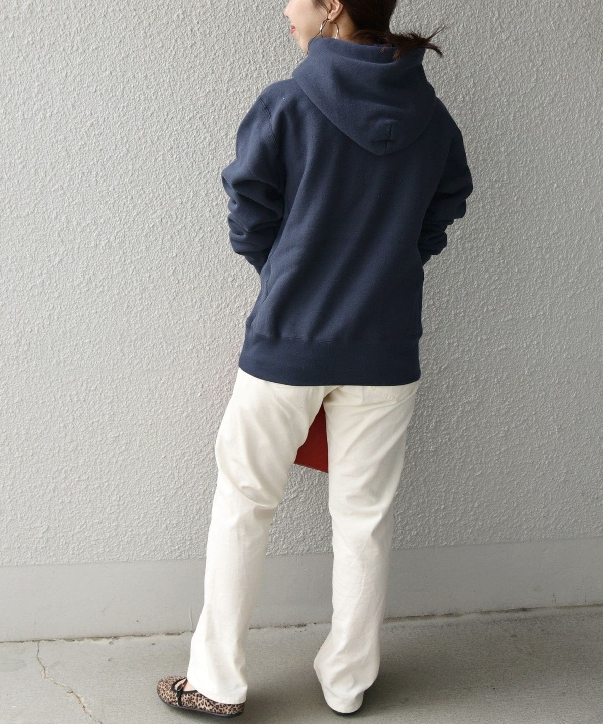 Champion:〈ウォッシャブル〉リバースウィーブ カレッジ ロゴ フーディー