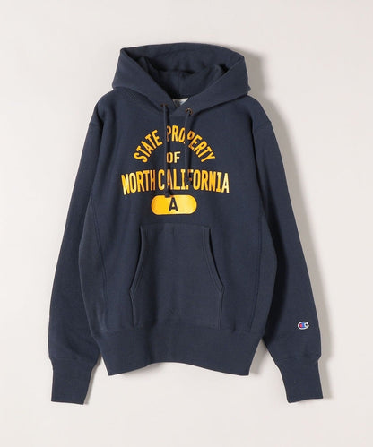 Champion:〈ウォッシャブル〉リバースウィーブ カレッジ ロゴ フーディー