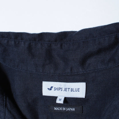 SHIPS JET BLUE:《maide in Japan》L.B.N.リネンカプリ 7分袖シャツ
