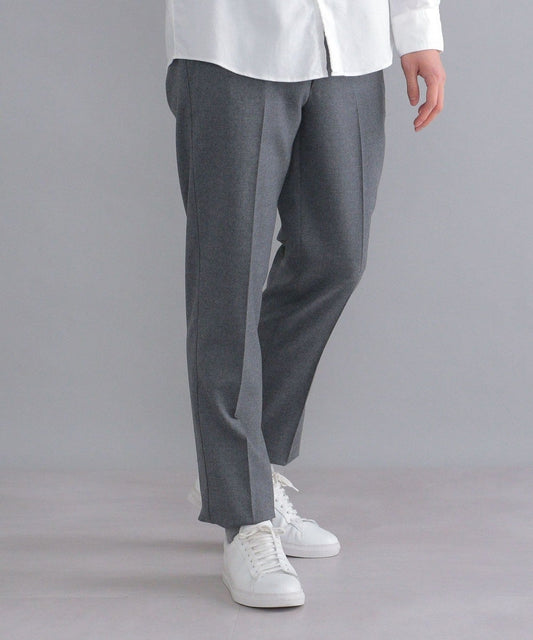 SHIPS:ノープリーツ 無地 ウール パンツ