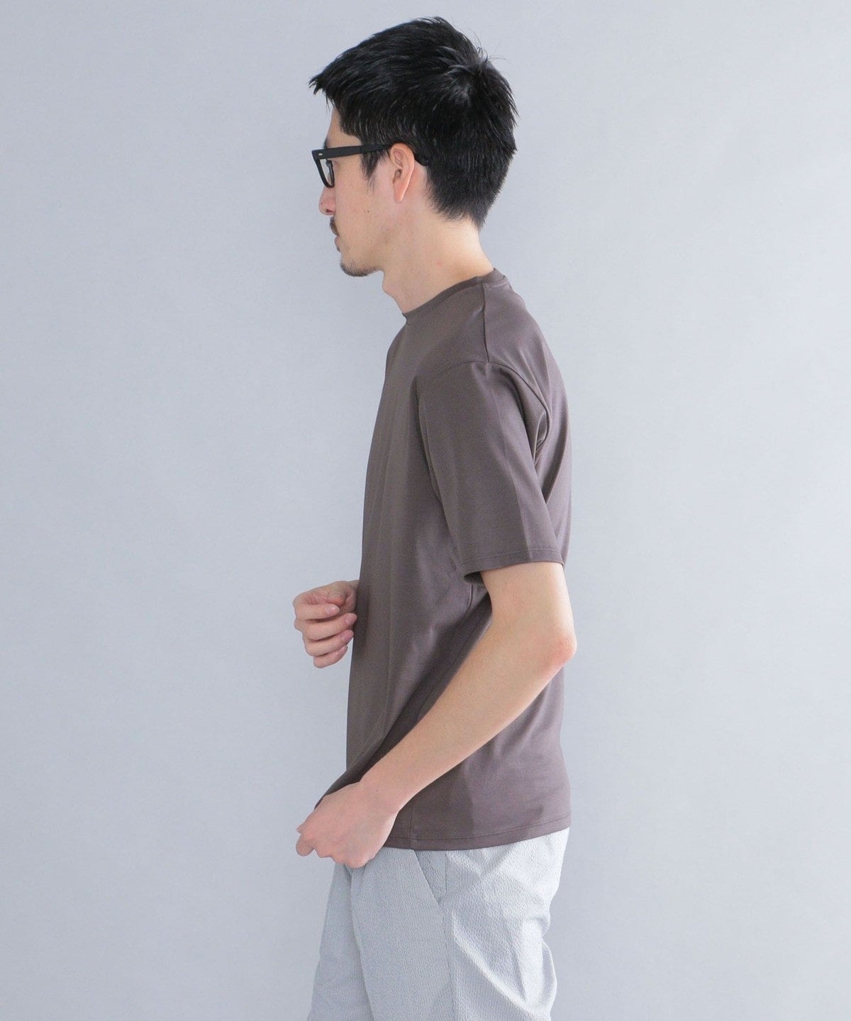 SHIPS: ALBINI クルーネック 無地 Tシャツ