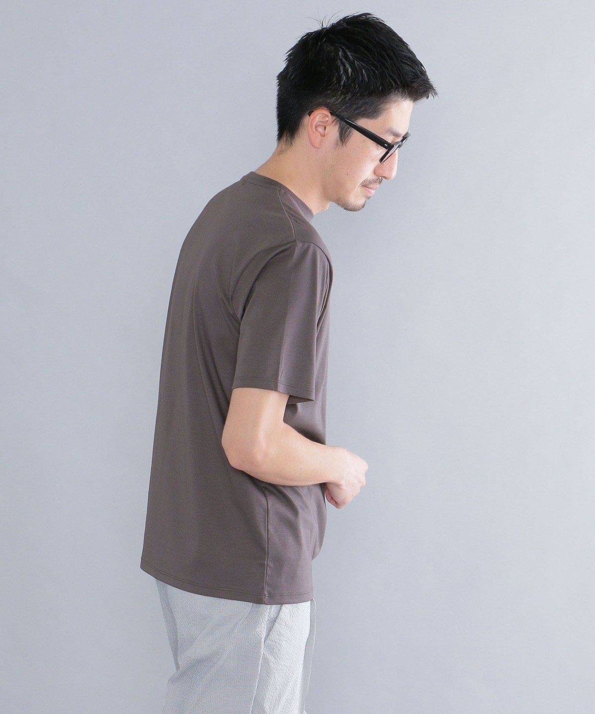 SHIPS: ALBINI クルーネック 無地 Tシャツ