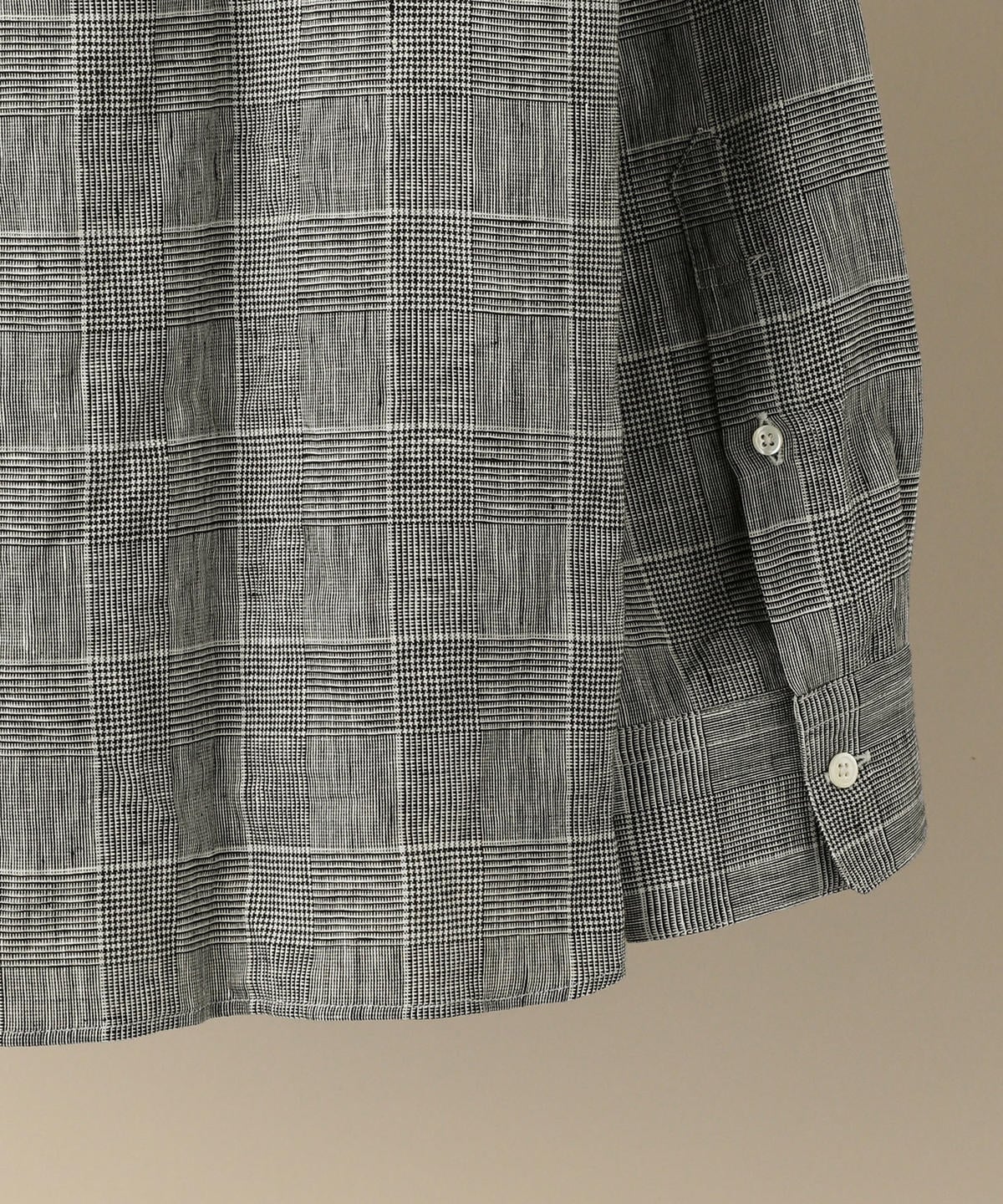 SHIPS: SAFILIN リネン バンドカラー シャツ