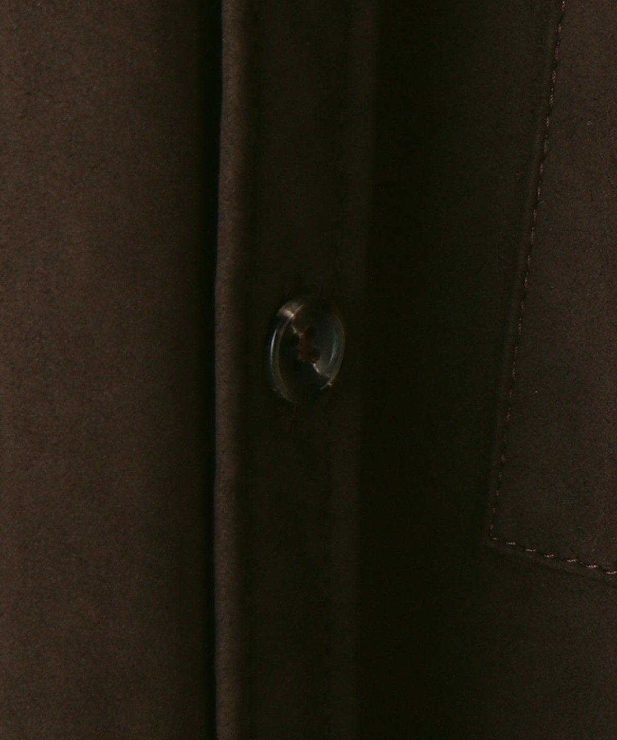 SHIPS: フェイクスエード スタンドカラー シャツ