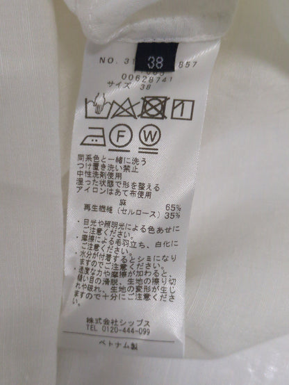 〈手洗い可能〉サフィラン リネン シャツ
