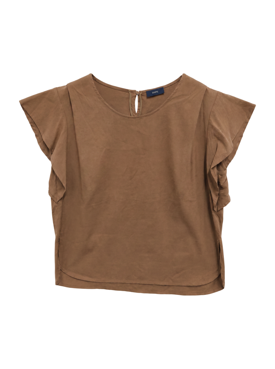 SHIPS:LNN/RY RUFFLE SLEEVE BL