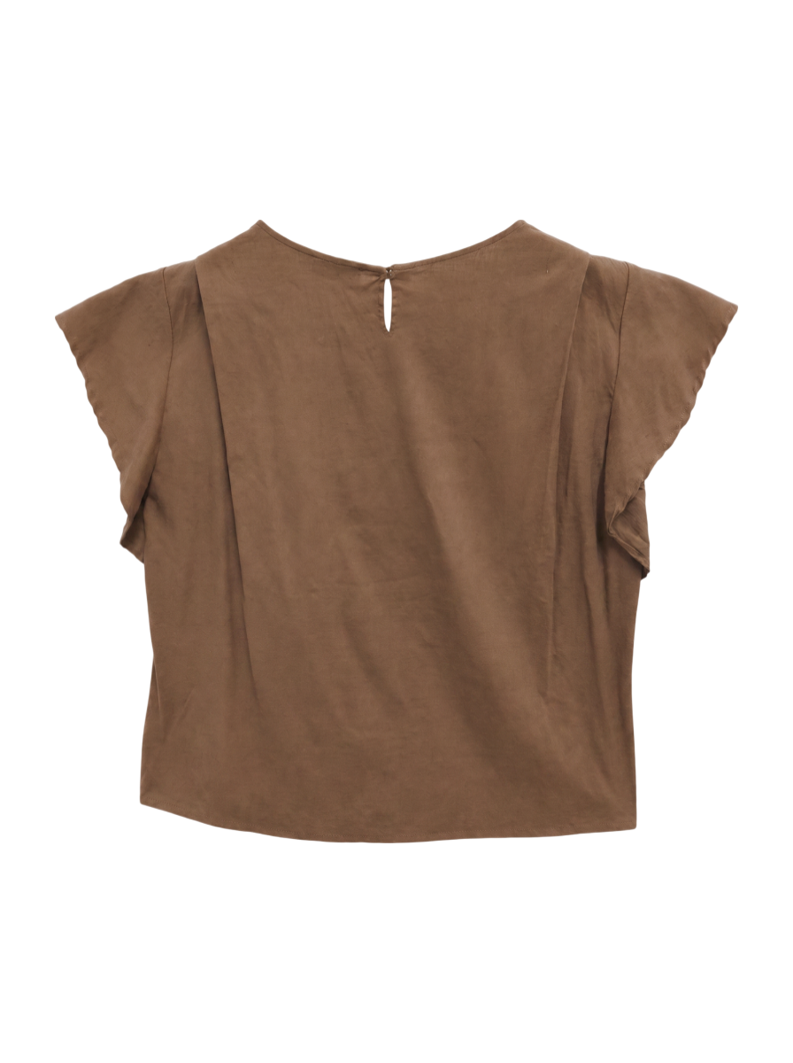 SHIPS:LNN/RY RUFFLE SLEEVE BL