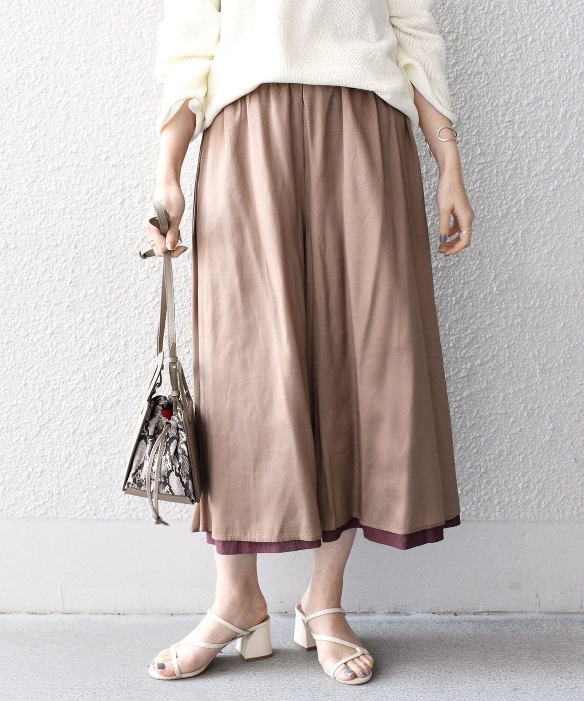 【WEB限定】リバーシブルフレアイージーパンツ