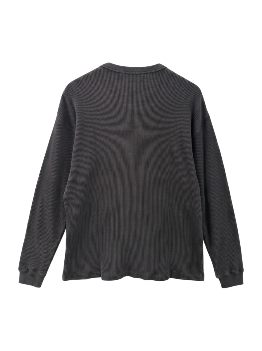 SHIPS: ベーシック ワッフル 長袖 Tシャツ