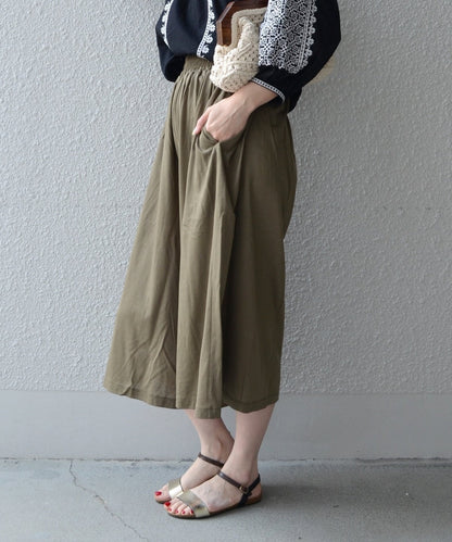 liflattie ships:ギャザー ガウチョパンツ