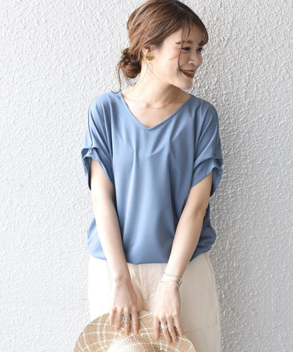 〈手洗い可能〉サンドウォッシュドルマンスリーブ