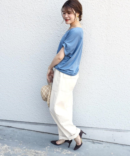 〈手洗い可能〉サンドウォッシュドルマンスリーブ