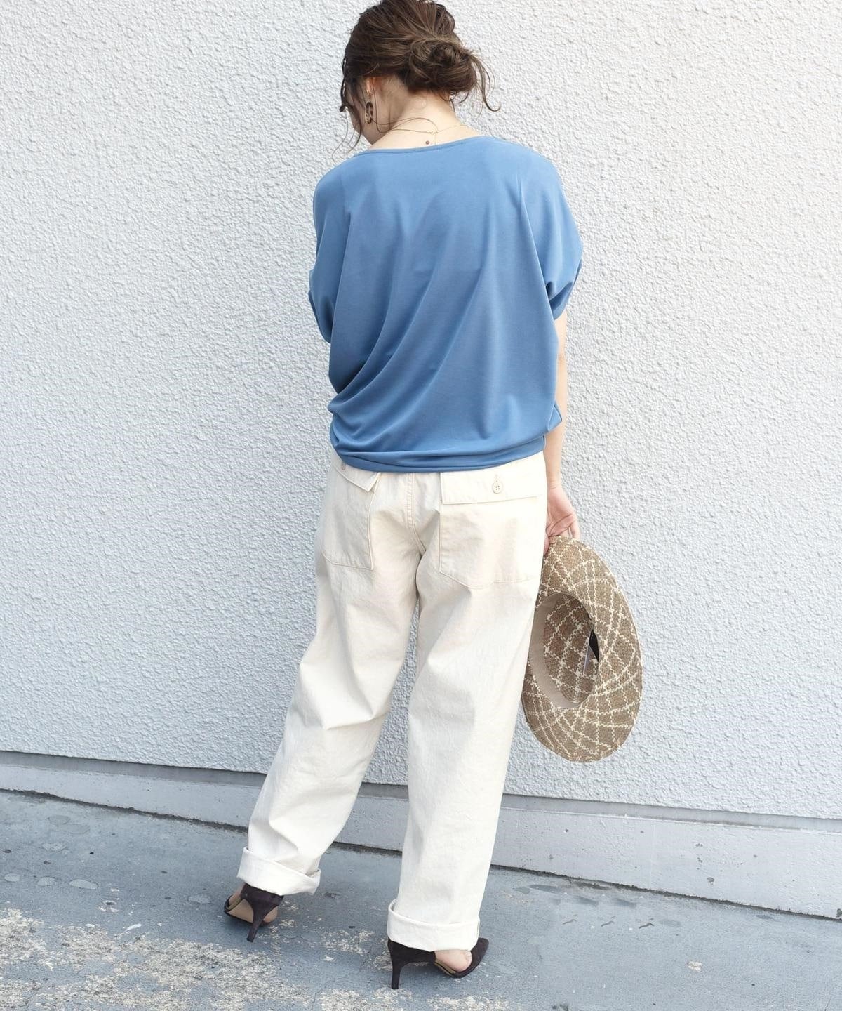 〈手洗い可能〉サンドウォッシュドルマンスリーブ