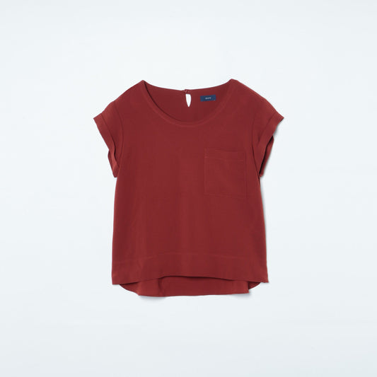 SHIPS:1412 TWILL POCKET T-BL