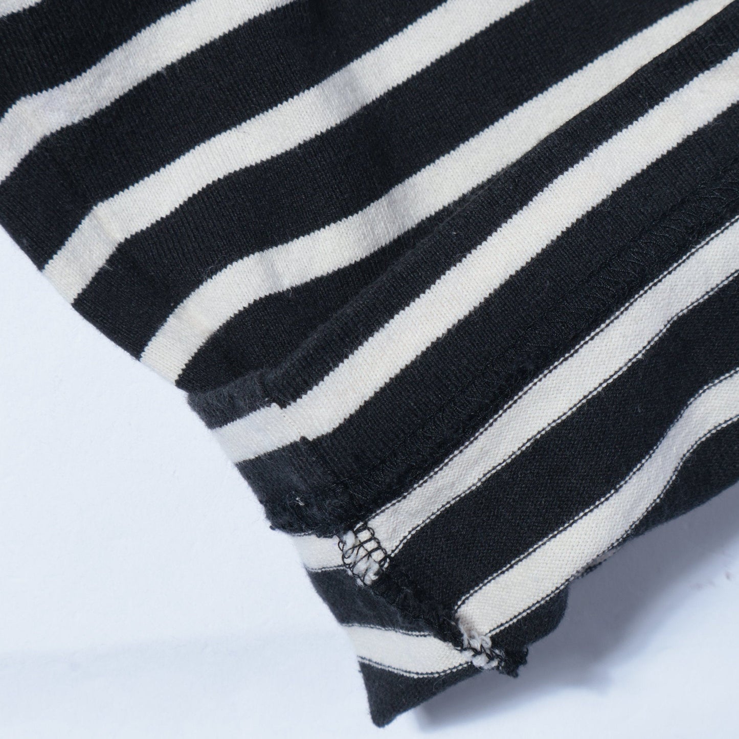 SHIPS Primary Navy Label:〈洗濯機可能〉ボリューム ワイド ボーダー プルオーバー