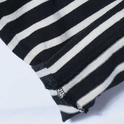 SHIPS Primary Navy Label:〈洗濯機可能〉ボリューム ワイド ボーダー プルオーバー