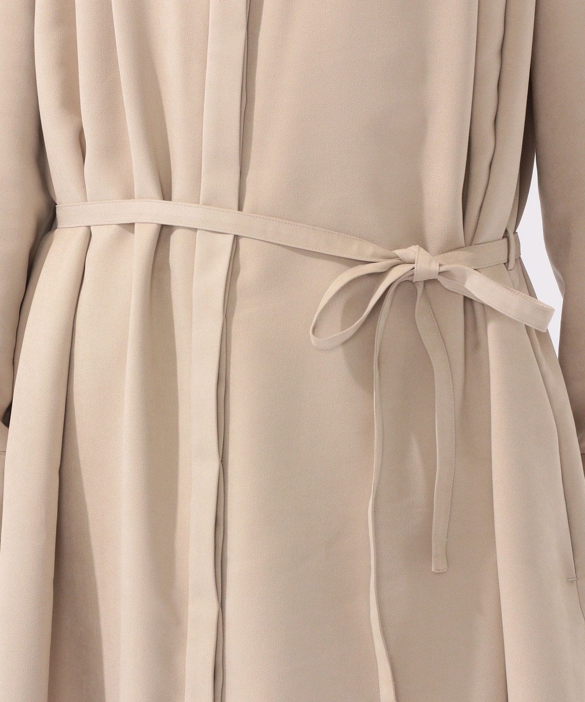 〈手洗い可能〉フェイクスエード羽織りワンピース