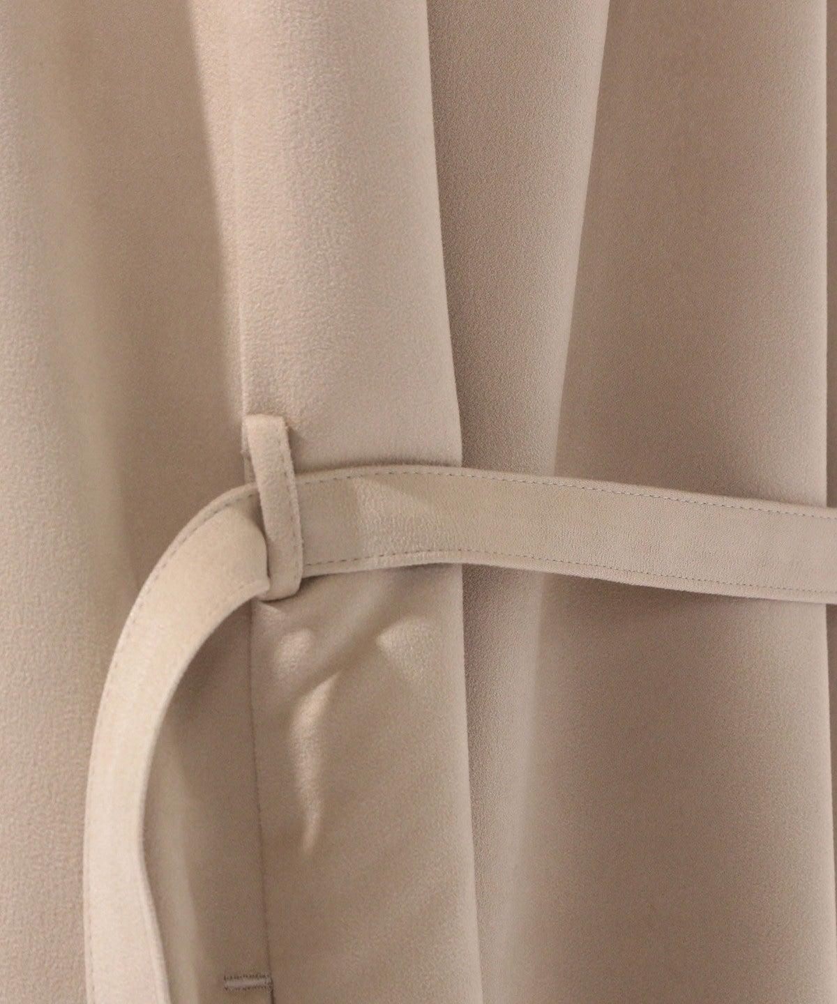 〈手洗い可能〉フェイクスエード羽織りワンピース