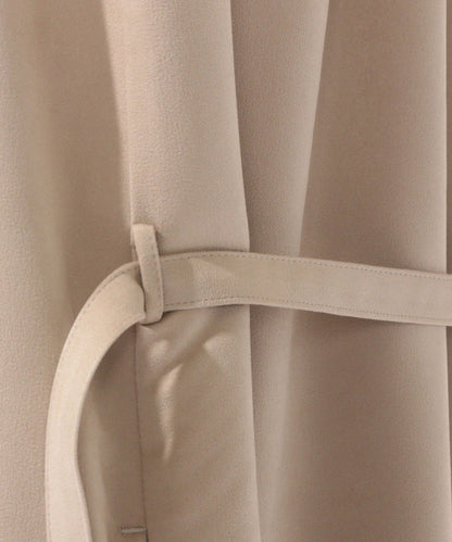 〈手洗い可能〉フェイクスエード羽織りワンピース